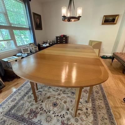 Maple wood mid century modern dining table (has matching chairs selling separately)