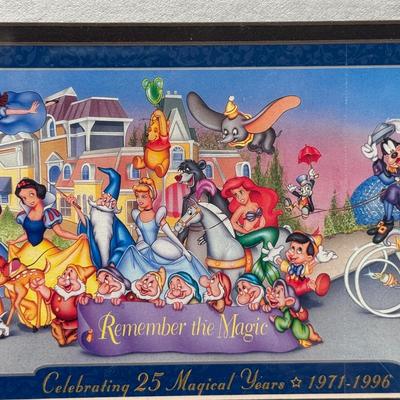 Walt Disney World 25th Commemorative Framed Ticket (3-DZ)