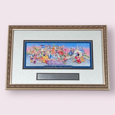 Walt Disney World 25th Commemorative Framed Ticket (3-DZ)