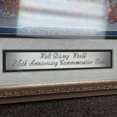 Walt Disney World 25th Commemorative Framed Ticket (3-DZ)