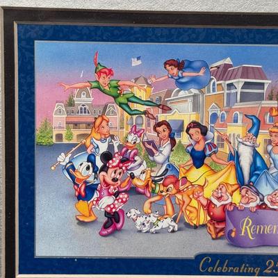 Walt Disney World 25th Commemorative Framed Ticket (3-DZ)