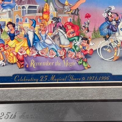 Walt Disney World 25th Commemorative Framed Ticket (3-DZ)