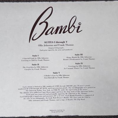 Ollie Johnston and Frank Thomas Bambi Box Sets - Suite I and IV (2-DZ)