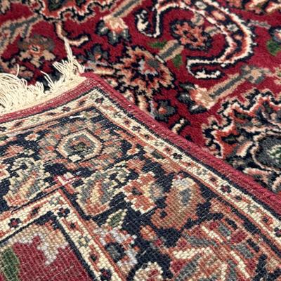 Maroon oriental rug