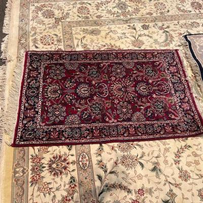 Maroon oriental rug