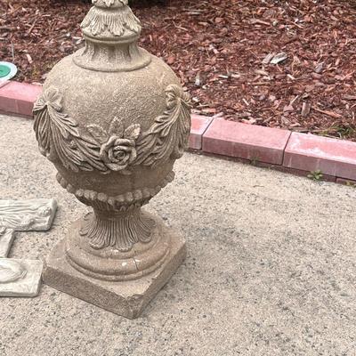 Pair of Large Urn Planters, Urn Finial & More (FP-RG)