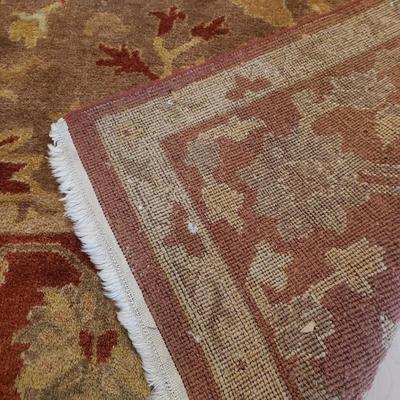 8' x 10' Hand Tufted Rust and Tan Rug (D-KD