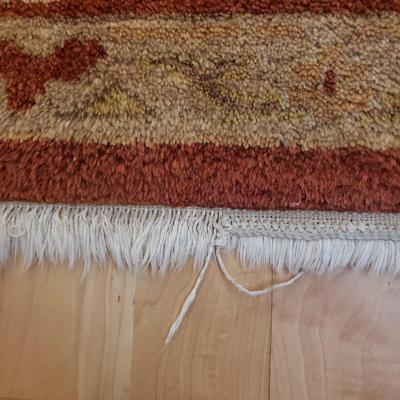 8' x 10' Hand Tufted Rust and Tan Rug (D-KD