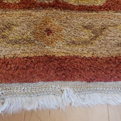 8' x 10' Hand Tufted Rust and Tan Rug (D-KD