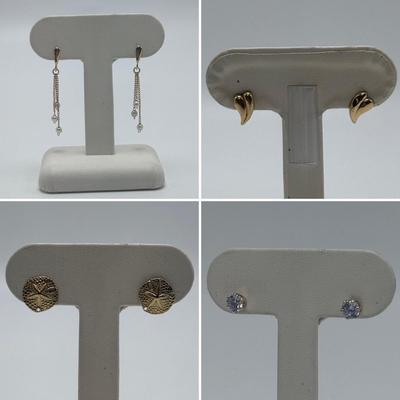 14K Stud Earrings (ST-DZ)