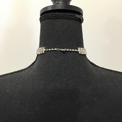 Vintage, rhinestone choker