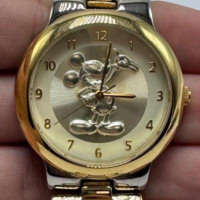 Judith Jack Marcasite Disney Necklace and Walt Disney Mickey Mouse Watch (ST-DZ)