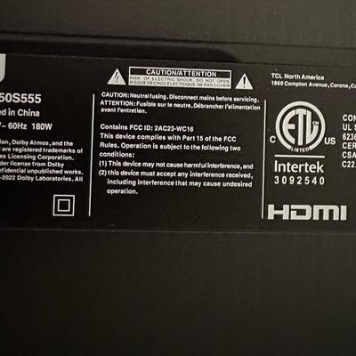 50” TLC Roku Television with Remote