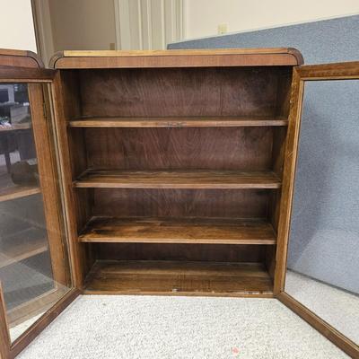 Rounded Pair of Glass Door Bookcases (BD-JS)
