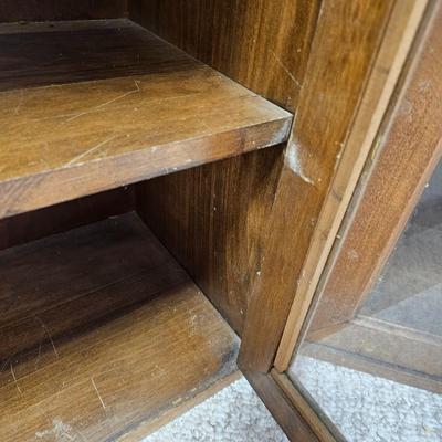 Rounded Pair of Glass Door Bookcases (BD-JS)