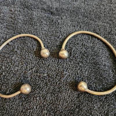 Pair of Sterling Wrist Bracelets.
