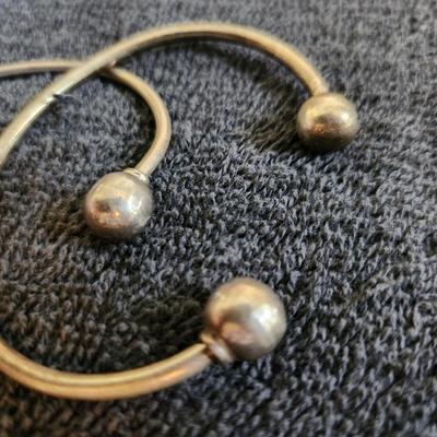 Pair of Sterling Wrist Bracelets.