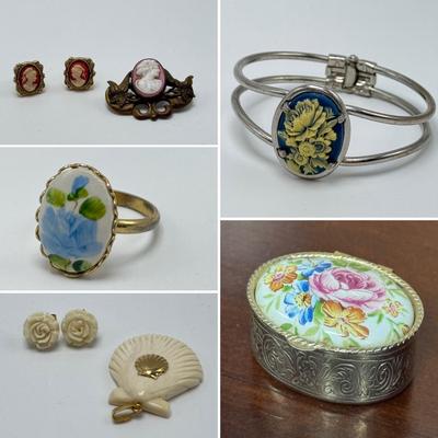 Vintage Cameo Jewelry and Other Ornate Items (ST-DZ)