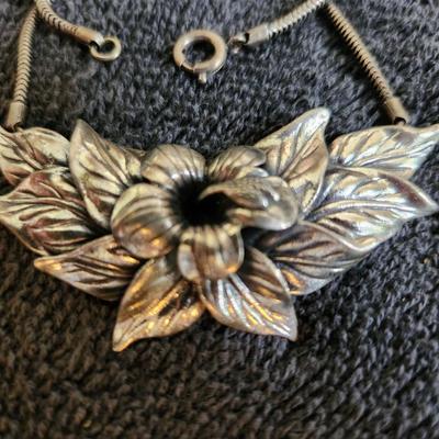 Danecraft Sterling Flower Necklace