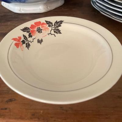 Fancy China plates & soup tureen from England