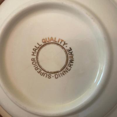Fancy China plates & soup tureen from England