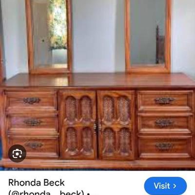 Dresser with Mirrors