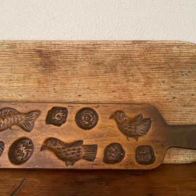 USA bowl with cutting board, choco mold and cookie cutters