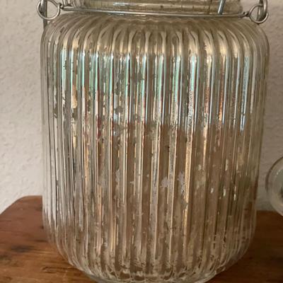 Candle decor and clear kerosene lamp