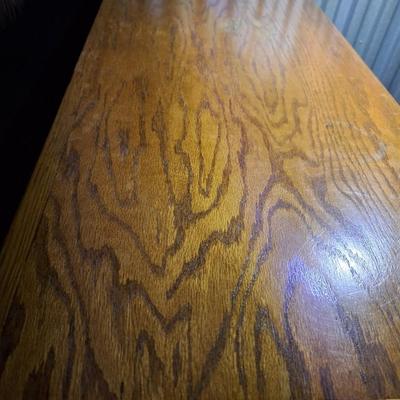 White Clad Oak Antique Ice Box