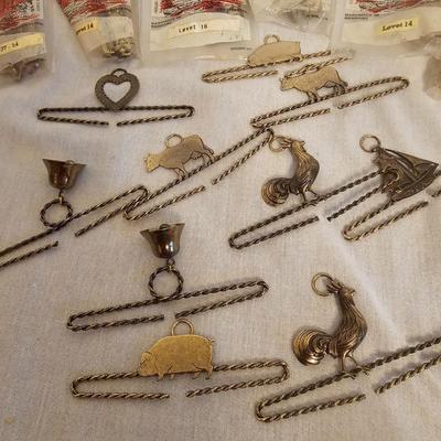 Solid Brass Embroidery Hangers from Denmark (BO-JS)