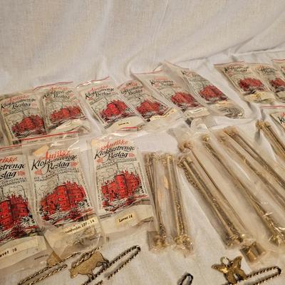 Solid Brass Embroidery Hangers from Denmark (BO-JS)