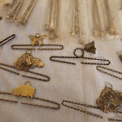 Solid Brass Embroidery Hangers from Denmark (BO-JS)