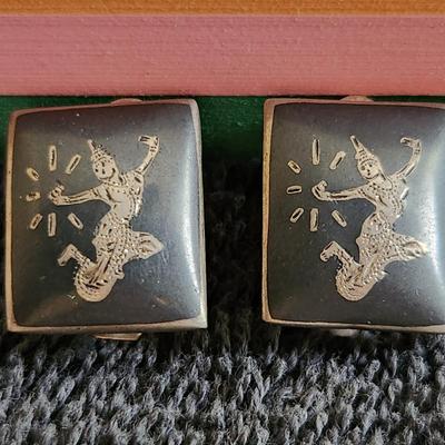 Siamese Art Sterling Earrings