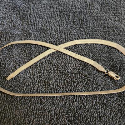 Sterling Flat Woven Necklace
