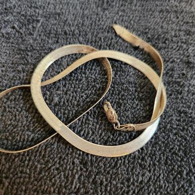 Sterling Flat Woven Necklace