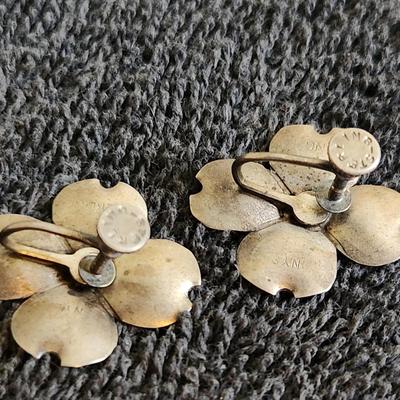Petite Sterling Dogwood Earrings