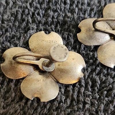 Petite Sterling Dogwood Earrings