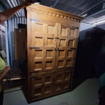 Pine Farmhouse Armoire