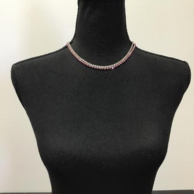 Cute Vintage rhinestone layered necklace