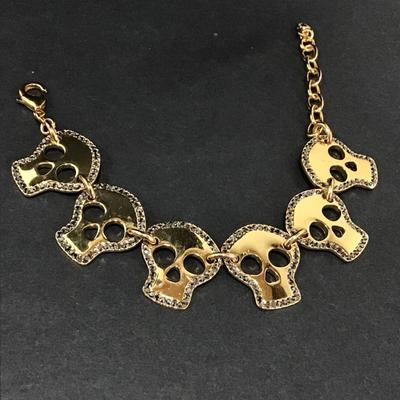 Skull bracelet bubble bar