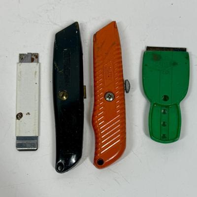 Lot of 4 Vintage Box Cutter Knives