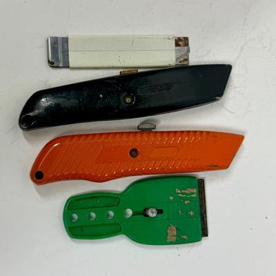 Lot of 4 Vintage Box Cutter Knives