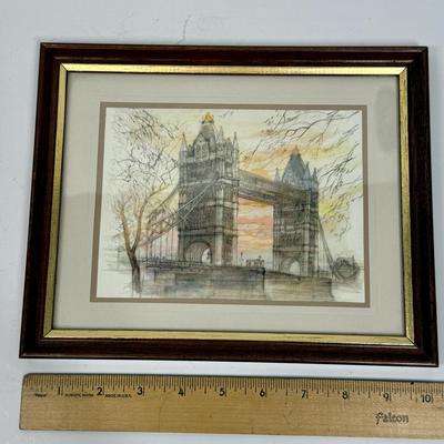 1970's framed print London's Tower Bridge