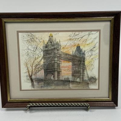 1970's framed print London's Tower Bridge
