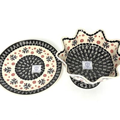 Handmade Pottery Bowl and Dish - Poland