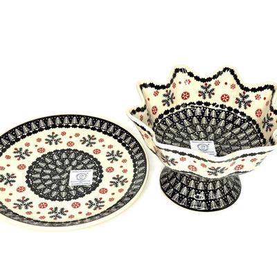Handmade Pottery Bowl and Dish - Poland