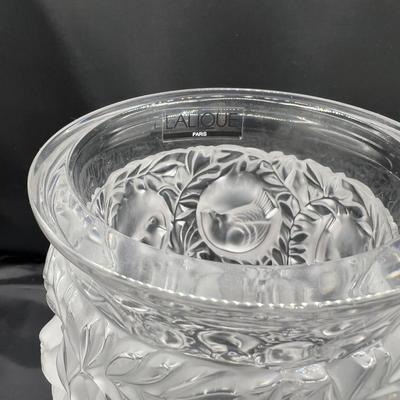 Lalique Bogatelle crystal vase
