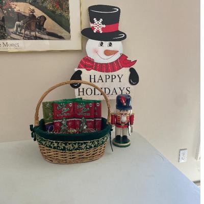 Christmas Decorations including nutcracker