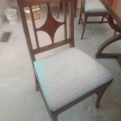 Stunning Antique John Wanamaker of New York Dining Table with Six Matching Chairs