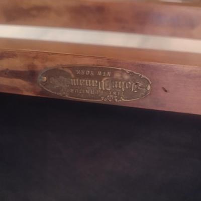 Stunning Antique John Wanamaker of New York Dining Table with Six Matching Chairs